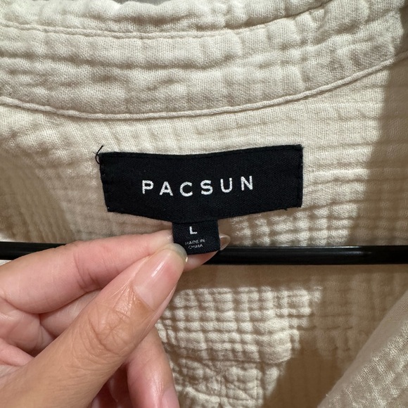 PacSun Cream Textured Top - Picture 2 of 3
